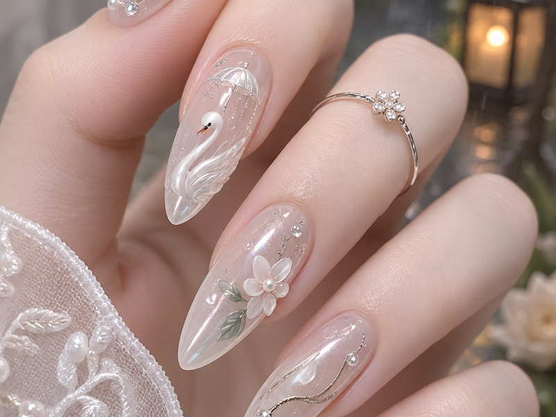 3D Floral & Swan Nail Art: Step-by-Step Guide & Design Ideas