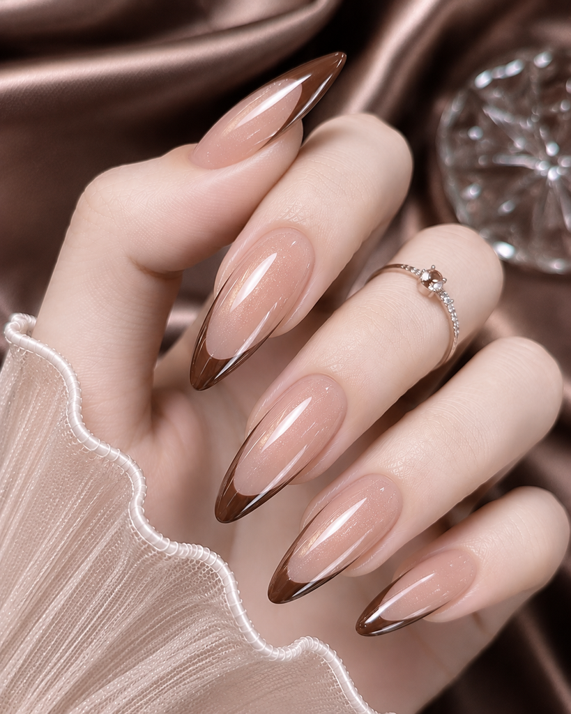 Brown French Tip Almond Nails: Ultimate Chic Nail Art Guide
