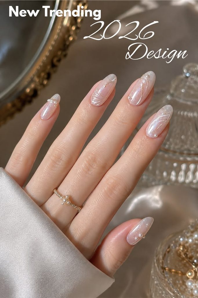 2026 Trending Nail Designs: 3D Pearl & Shell Shimmer Art Guide