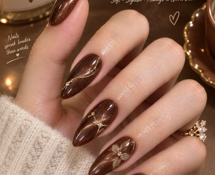 The Ultimate Guide to Chocolate Shimmer Cat Eye Nails: Luxury Nail Art Trend