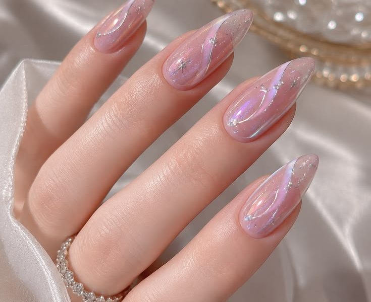 Stunning Celestial Iridescent Almond Nails: Trends, Design Ideas & Step-by-Step Guide