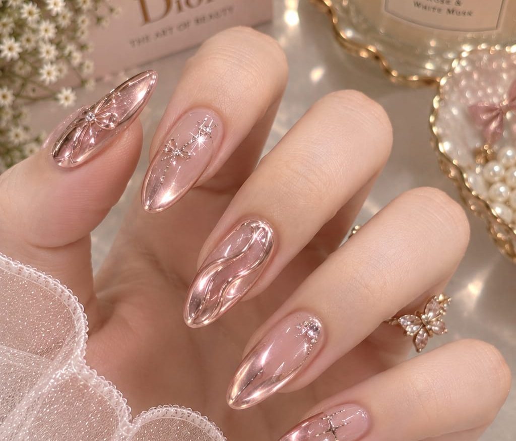 Stunning Rose Gold Chrome Nails: Trends, DIY Tutorial & Tips
