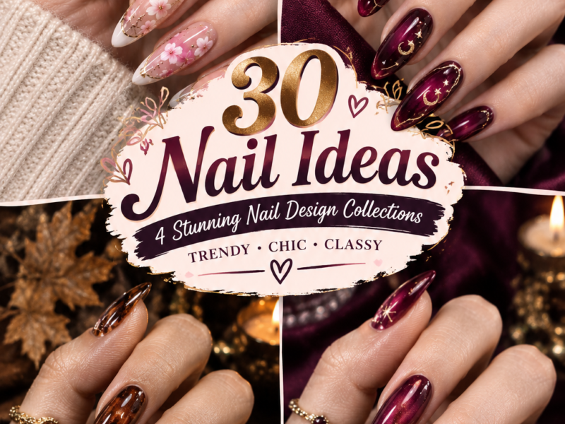 30 Stunning Nail Ideas: 4 Trendy Nail Design Collections to Try