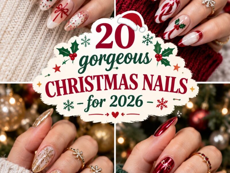 20 Gorgeous Christmas Nails for 2026: Festive Holiday Manicure Ideas