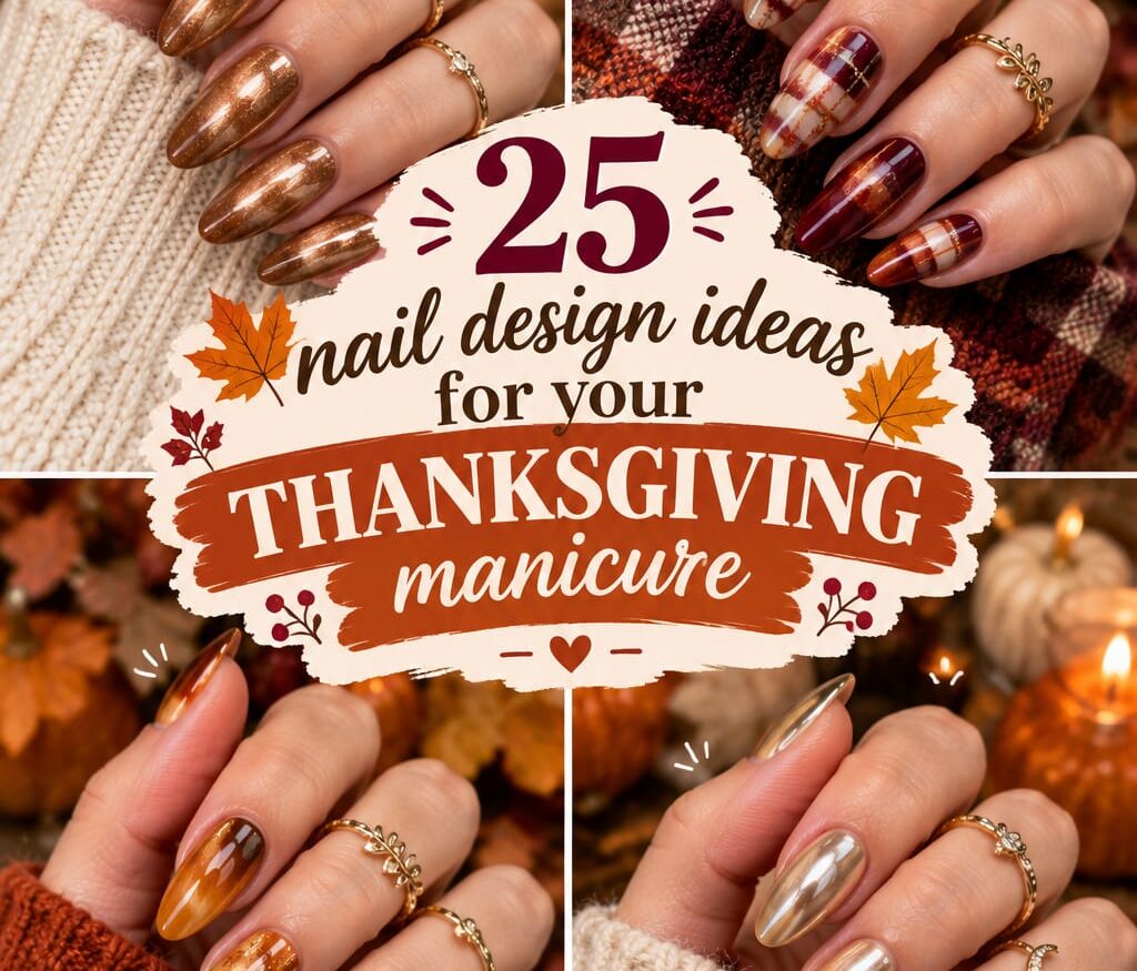 25 Stunning Thanksgiving Nail Designs & Autumn Manicure Ideas