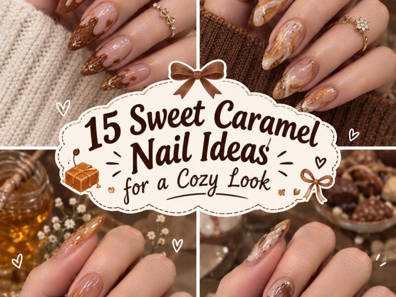 15 Sweet Caramel Nail Ideas for a Cozy Look | Winter & Fall Nail Art